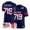 Zoomie Jersey #719 Air Force Falcons 2026 Freedom 250 Vapor Stitched - Top Design Fan Zoomie Jersey #719 Air Force Falcons 2026 Freedom 250 Vapor Stitched