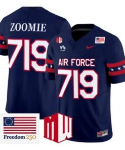 Zoomie Jersey #719 Air Force Falcons 2026 Freedom 250 Vapor Stitched