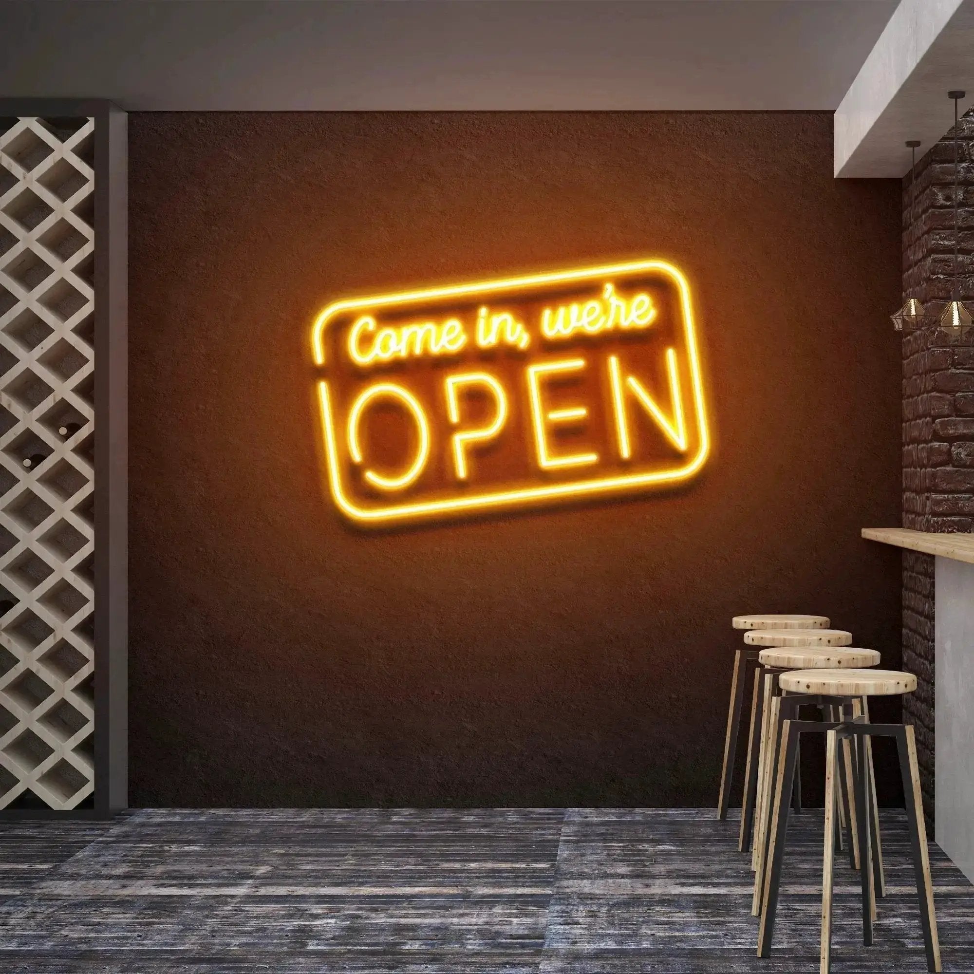 Come In, We're Open 2 Led Neon Sign Light by VN339