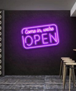 Come In, We're Open 2 Led Neon Sign Light by VN339