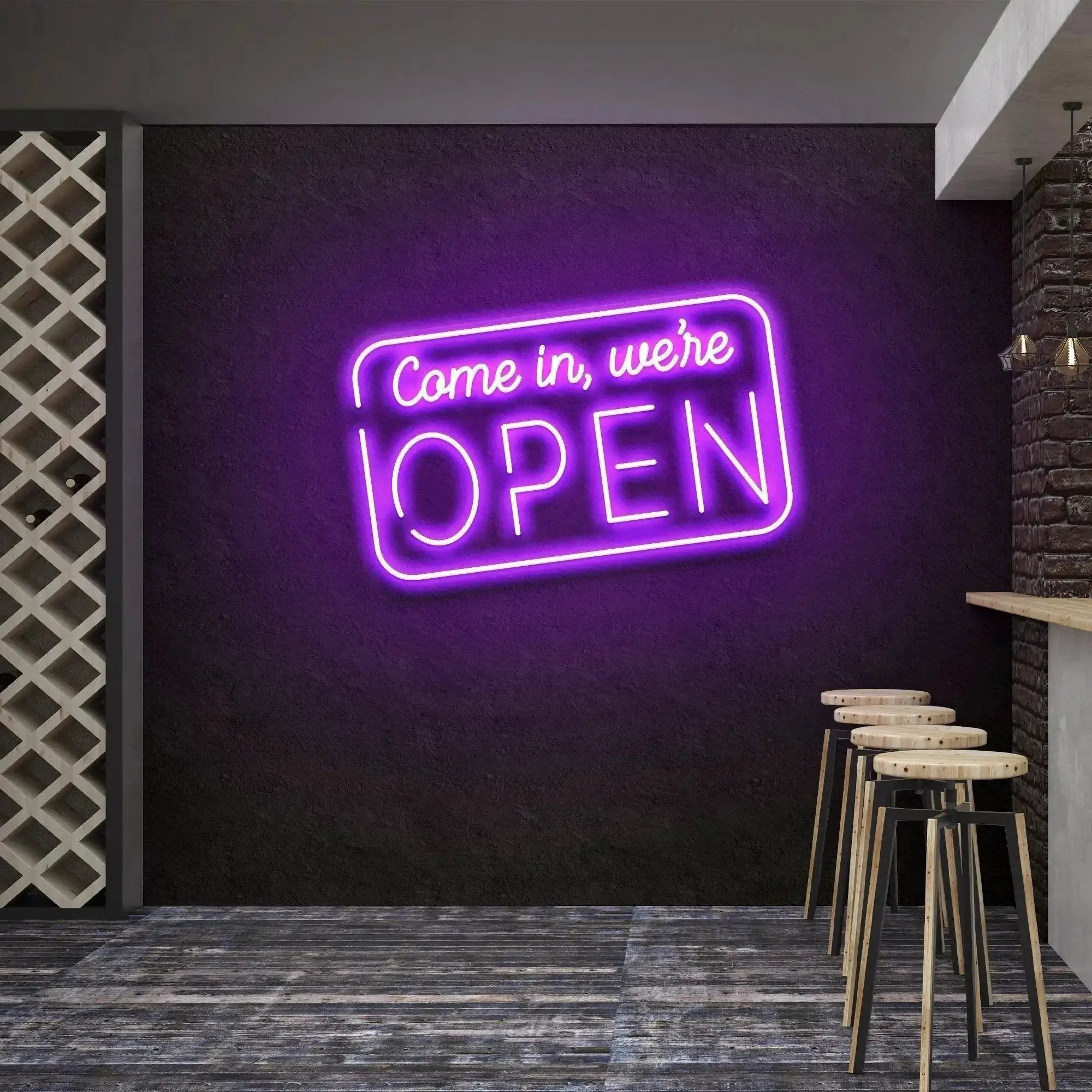 Come In, We're Open 2 Led Neon Sign Light by VN339