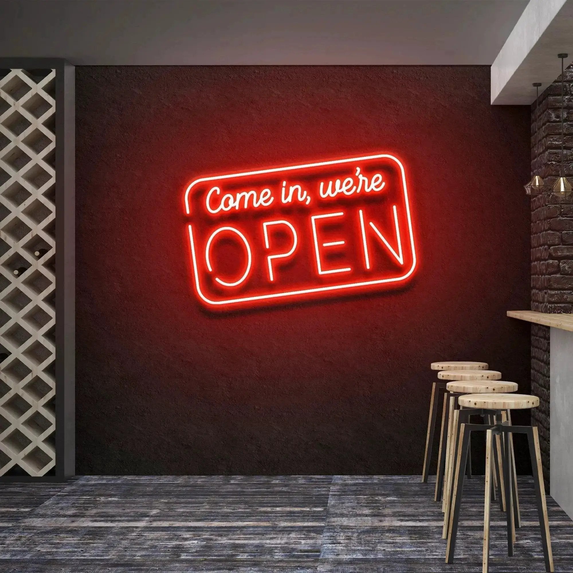 Come In, We're Open 2 Led Neon Sign Light by VN339