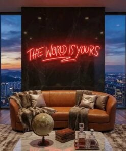 The World Is Yours Led Neon Sign Light - Upbeat Your Life by VN339