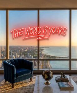 The World Is Yours Led Neon Sign Light - Upbeat Your Life by VN339