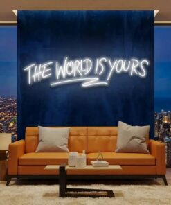 The World Is Yours Led Neon Sign Light - Upbeat Your Life by VN339