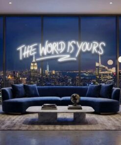 The World Is Yours Led Neon Sign Light - Upbeat Your Life by VN339