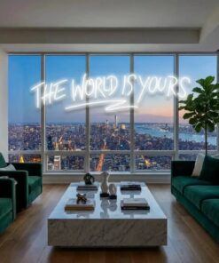 The World Is Yours Led Neon Sign Light - Upbeat Your Life by VN339