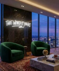 The World Is Yours Led Neon Sign Light - Upbeat Your Life by VN339