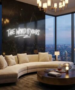 The World Is Yours Led Neon Sign Light - Upbeat Your Life by VN339