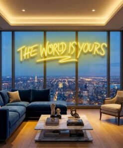 The World Is Yours Led Neon Sign Light - Upbeat Your Life by VN339
