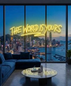 The World Is Yours Led Neon Sign Light - Upbeat Your Life by VN339