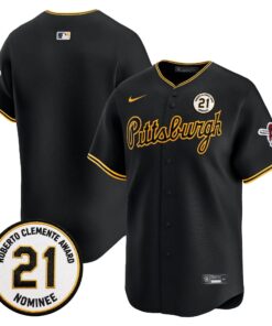 Team Jersey Blank Pittsburgh Pirates Roberto Clemente Tribute Patch Vapor Premier Limited Stitched