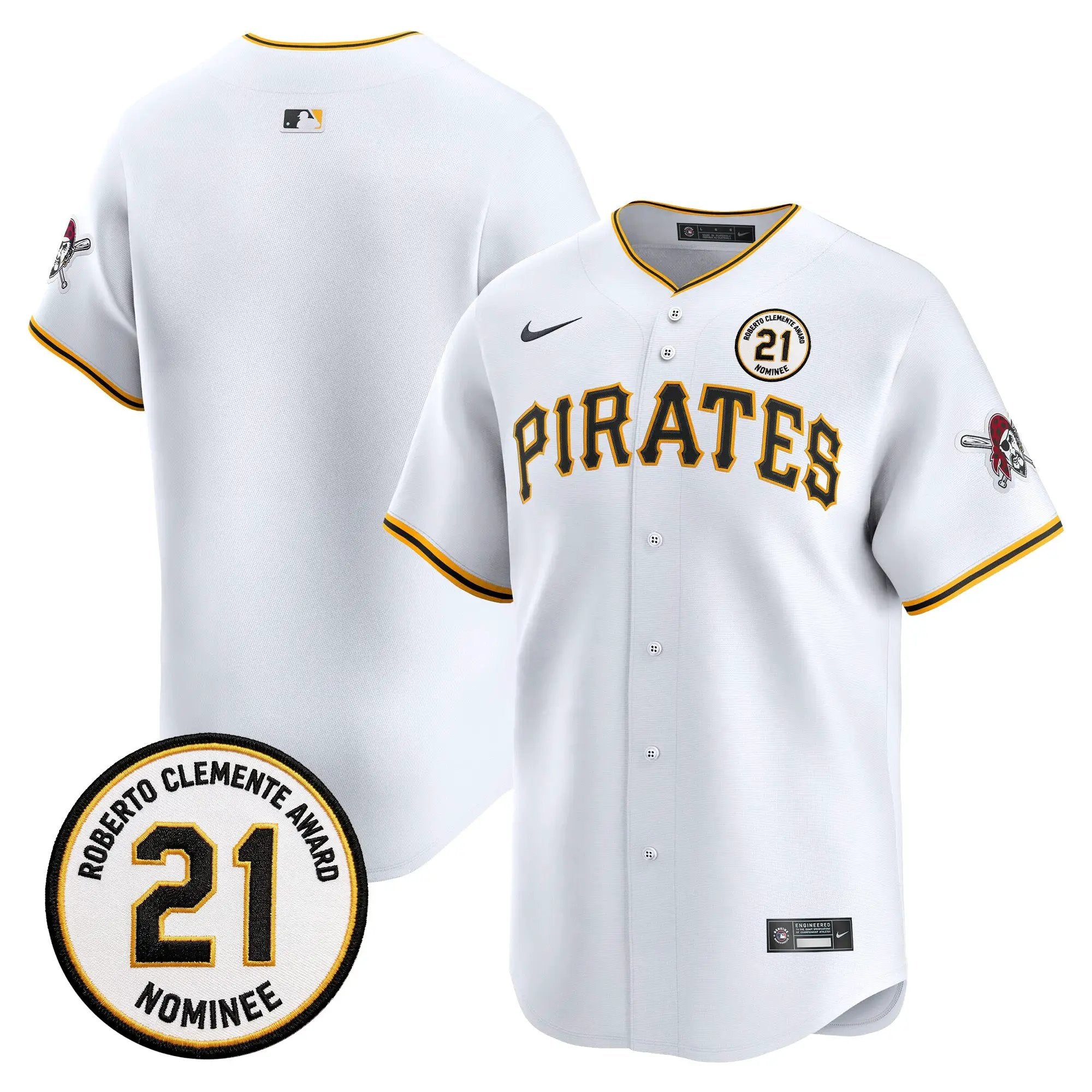 team-jersey-blank-pittsburgh-pirates-roberto-clemente-tribute-patch-vapor-premier-limited-stitched-02 - Top Design Fan Team Jersey Blank Pittsburgh Pirates Roberto Clemente Tribute Patch Vapor Premier Limited Stitched