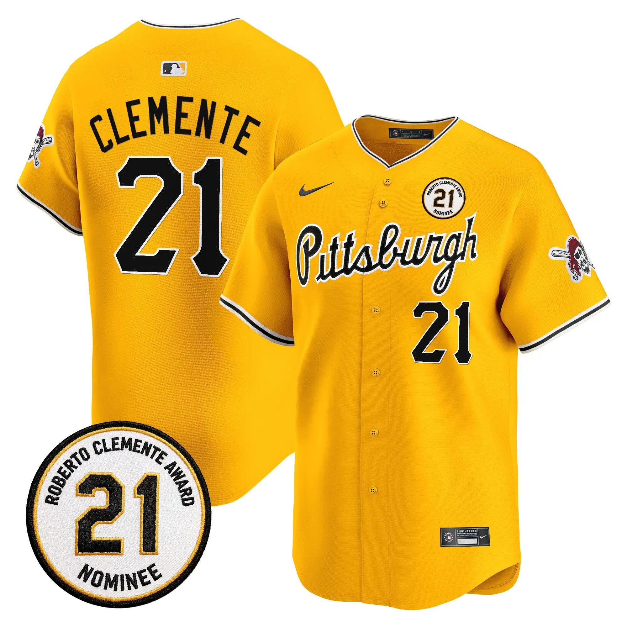 roberto-clemente-jersey-21-pittsburgh-pirates-roberto-clemente-tribute-patch-vapor-premier-limited-stitched-03 - Top Design Fan Roberto Clemente Jersey #21 Pittsburgh Pirates Roberto Clemente Tribute Patch Vapor Premier Limited Stitched