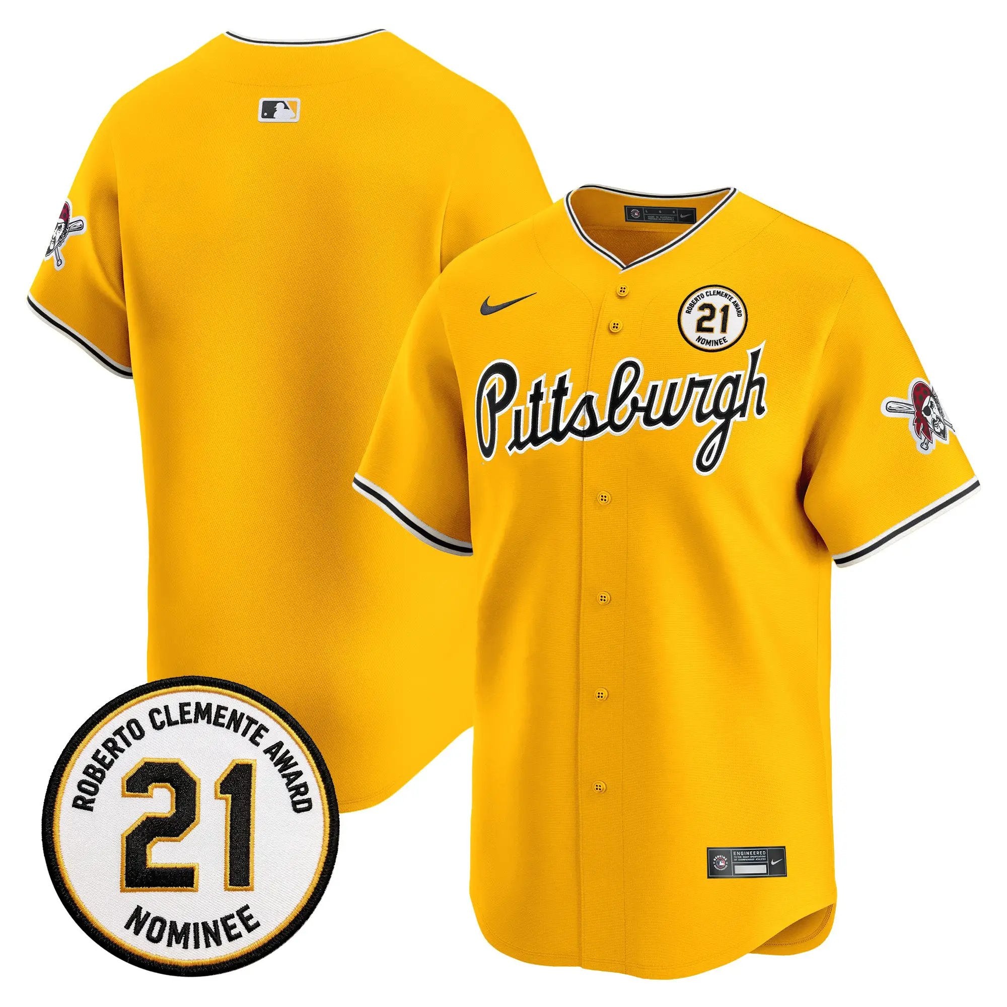 team-jersey-blank-pittsburgh-pirates-roberto-clemente-tribute-patch-vapor-premier-limited-stitched-03 - Top Design Fan Team Jersey Blank Pittsburgh Pirates Roberto Clemente Tribute Patch Vapor Premier Limited Stitched
