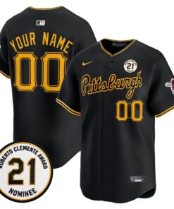 Pittsburgh Pirates Roberto Clemente Tribute Patch Vapor Premier Limited Custom Jersey - All Stitched
