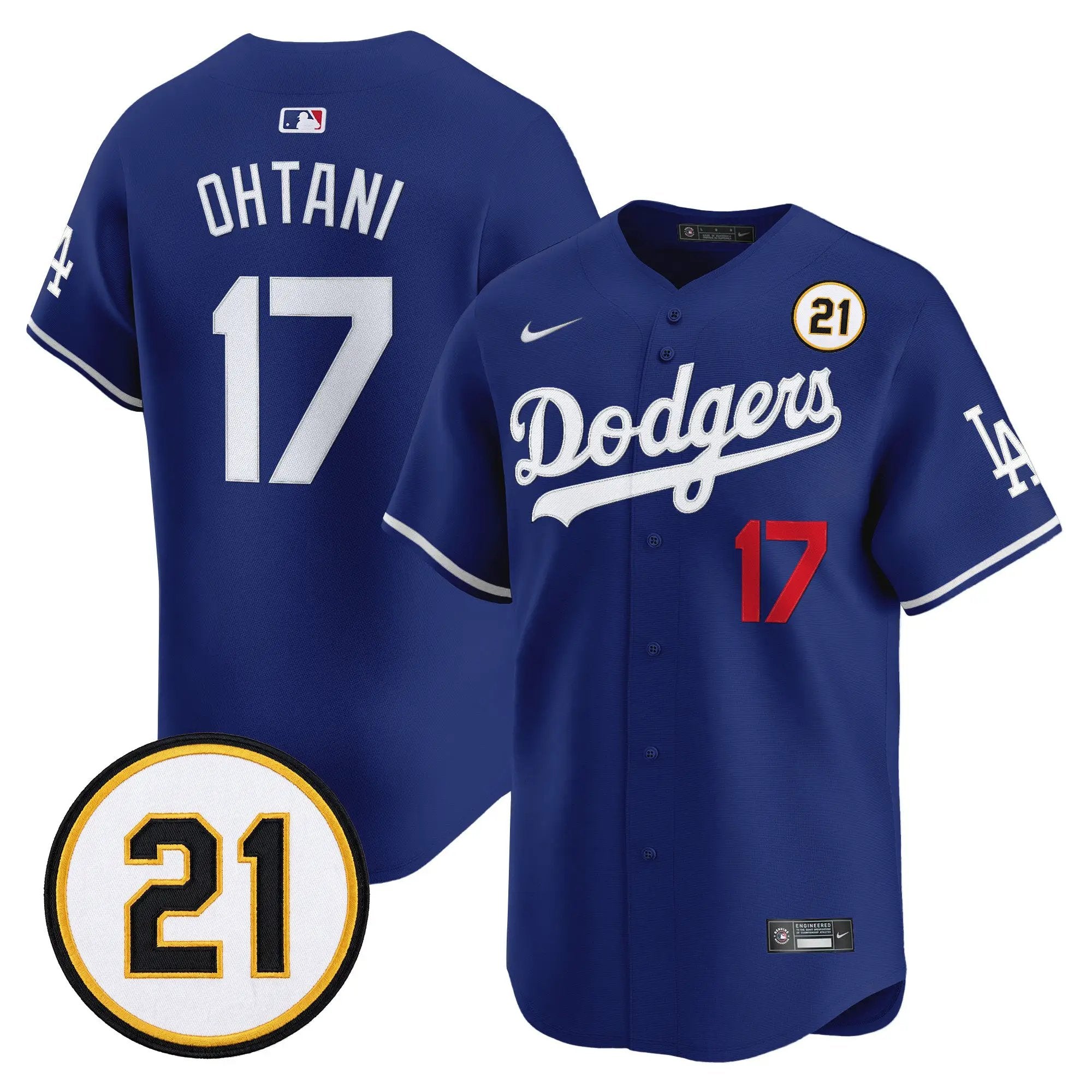 Shohei Ohtani Jersey #17 Los Angeles Dodgers Roberto Clemente Tribute Patch Vapor Premier Limited Stitched - Top Design Fan Shohei Ohtani Jersey #17 Los Angeles Dodgers Roberto Clemente Tribute Patch Vapor Premier Limited Stitched