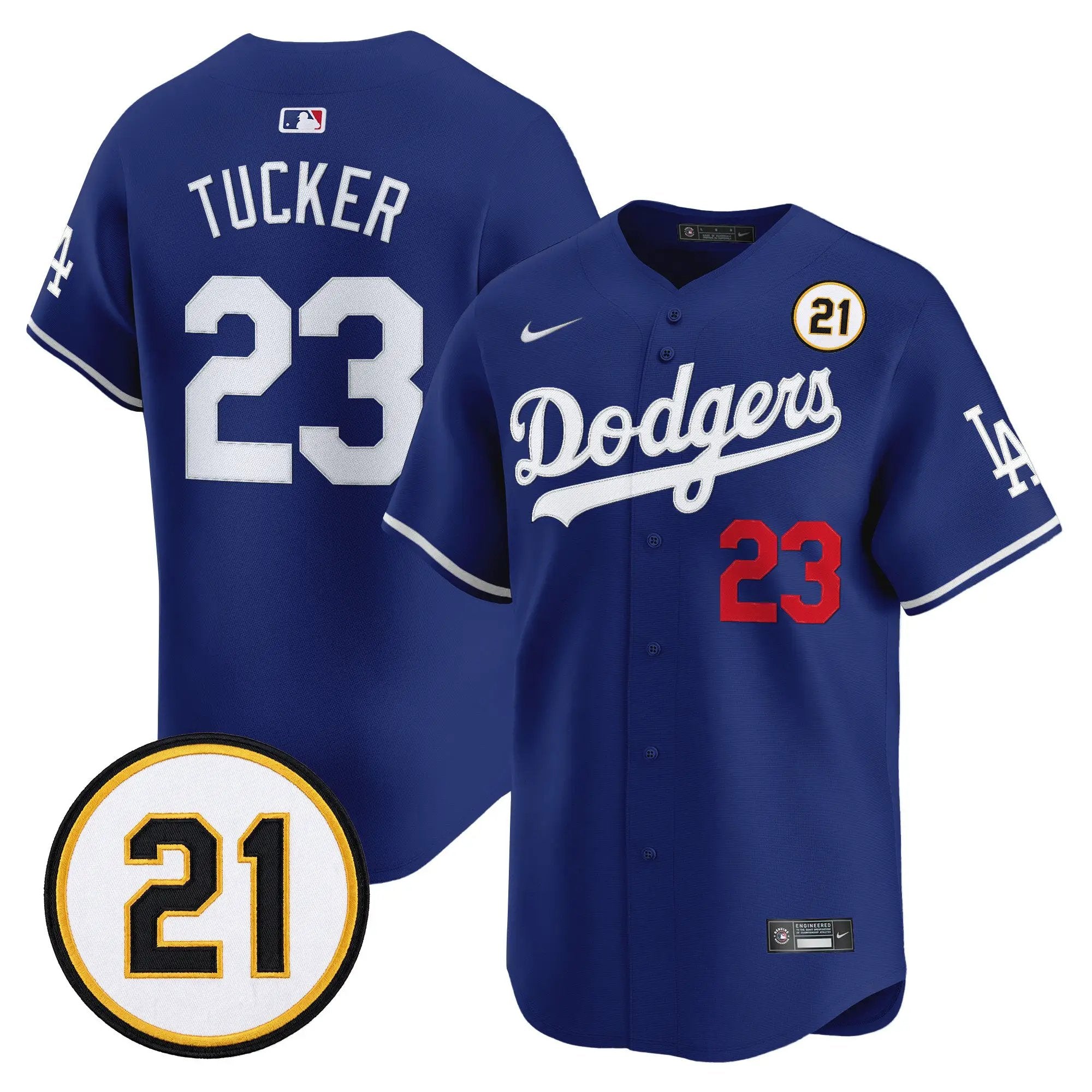 Kyle Tucker Jersey #23 Los Angeles Dodgers Roberto Clemente Tribute Patch Vapor Premier Limited Stitched - Top Design Fan Kyle Tucker Jersey #23 Los Angeles Dodgers Roberto Clemente Tribute Patch Vapor Premier Limited Stitched