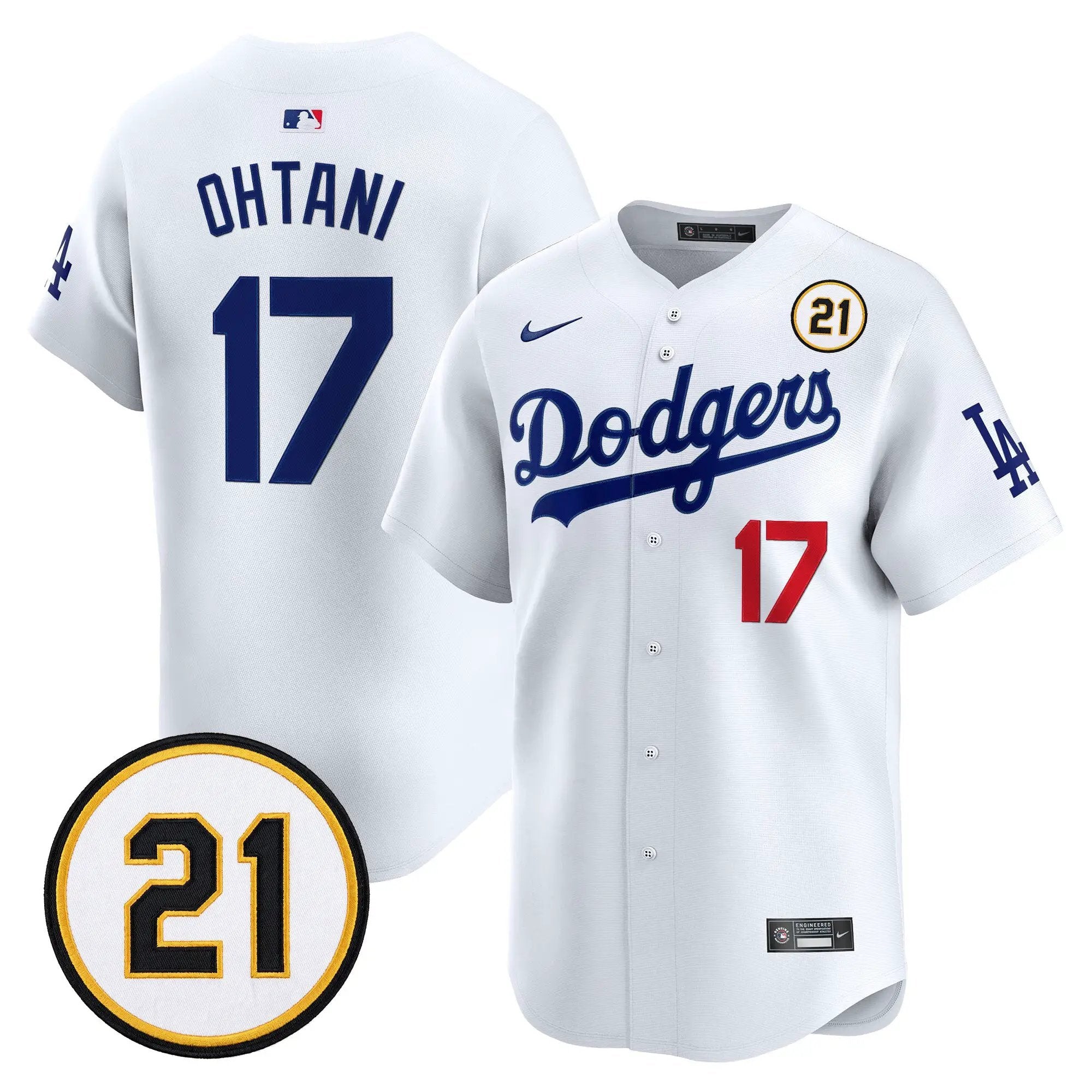 shohei-ohtani-jersey-17-los-angeles-dodgers-roberto-clemente-tribute-patch-vapor-premier-limited-stitched-02 - Top Design Fan Shohei Ohtani Jersey #17 Los Angeles Dodgers Roberto Clemente Tribute Patch Vapor Premier Limited Stitched