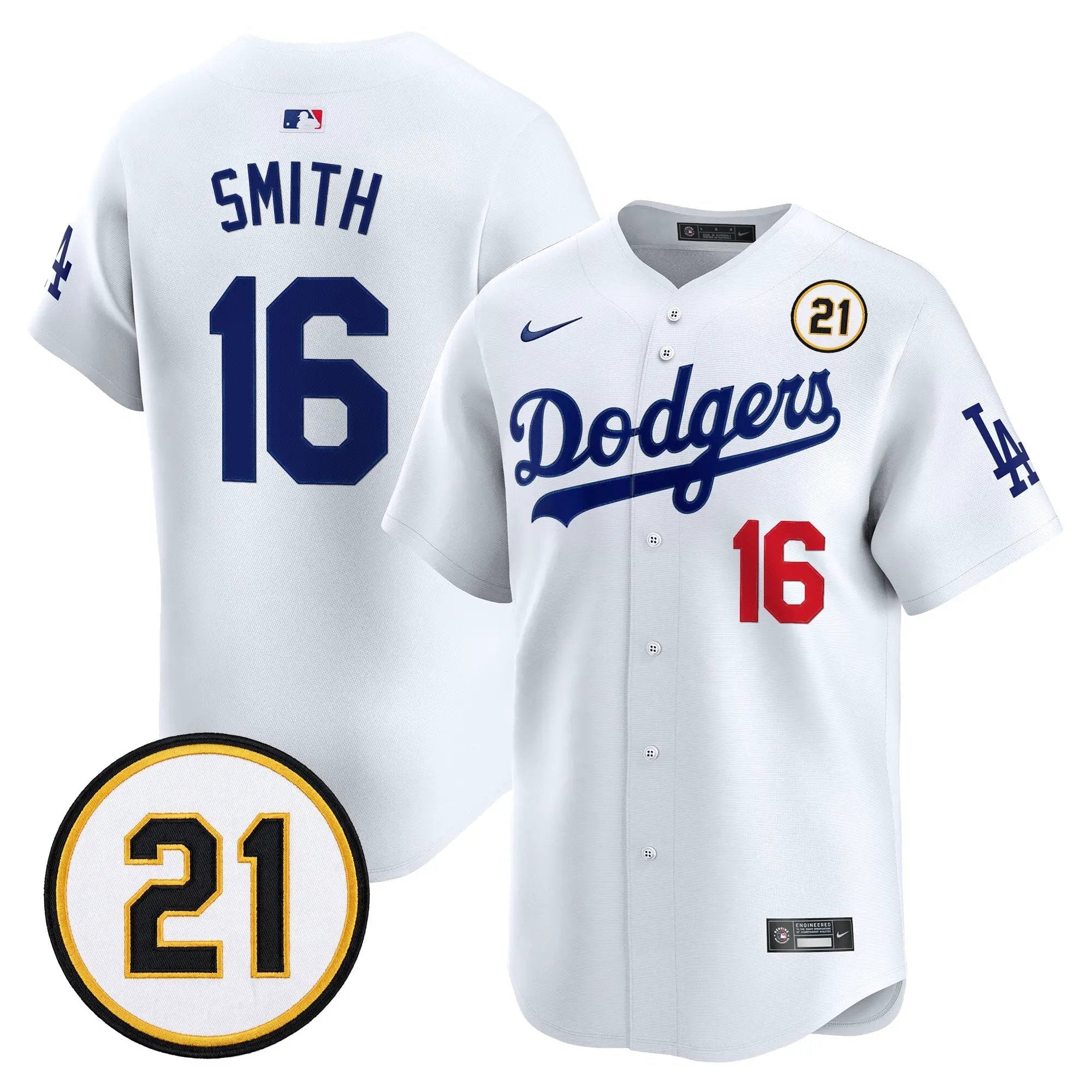 will-smith-jersey-16-los-angeles-dodgers-roberto-clemente-tribute-patch-vapor-premier-limited-stitched-02 - Top Design Fan Will Smith Jersey #16 Los Angeles Dodgers Roberto Clemente Tribute Patch Vapor Premier Limited Stitched