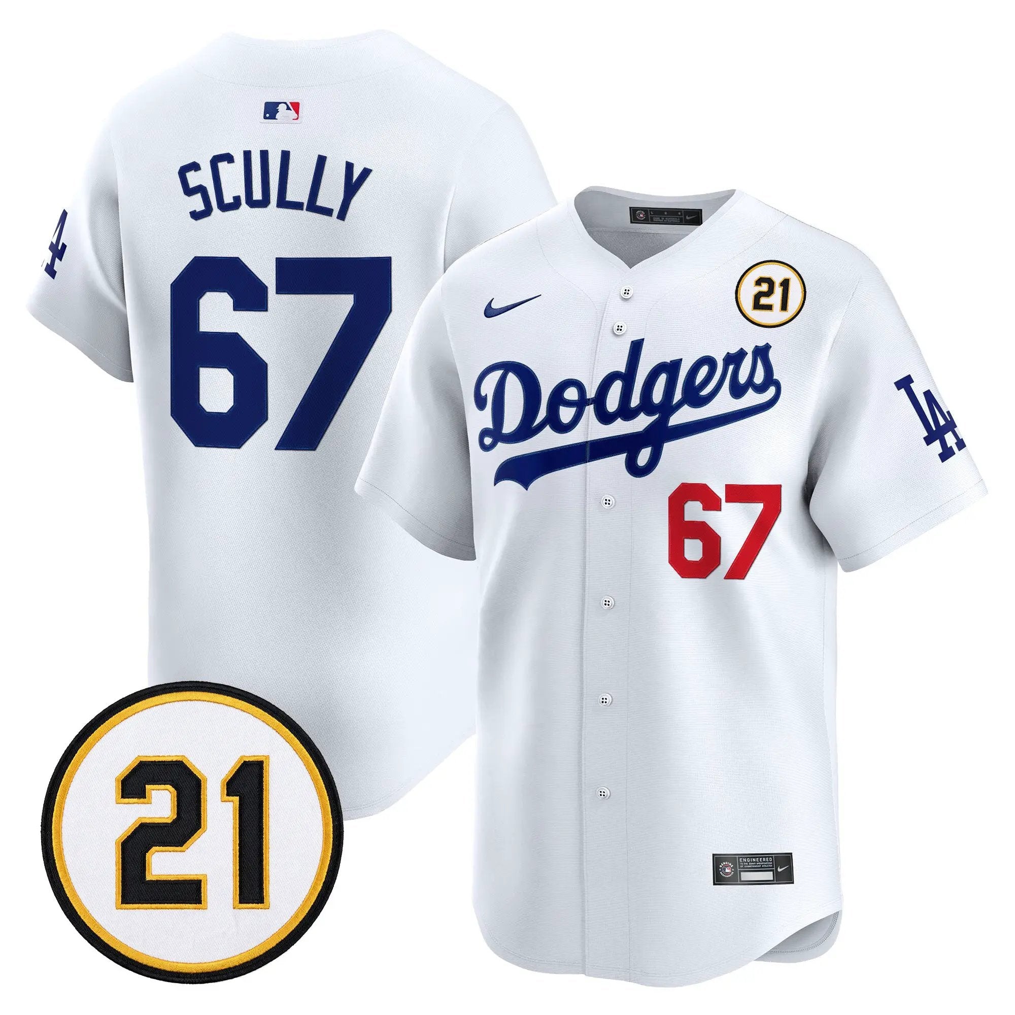 vin-scully-jersey-67-los-angeles-dodgers-roberto-clemente-tribute-patch-vapor-premier-limited-stitched-02 - Top Design Fan Vin Scully Jersey #67 Los Angeles Dodgers Roberto Clemente Tribute Patch Vapor Premier Limited Stitched