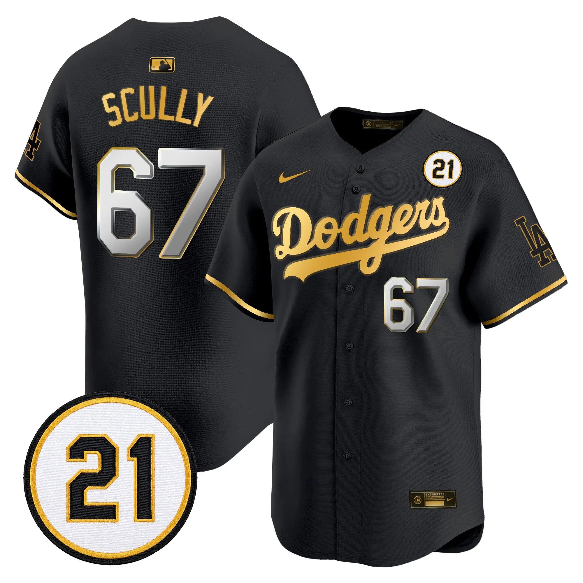 vin-scully-jersey-67-los-angeles-dodgers-roberto-clemente-tribute-patch-vapor-premier-limited-stitched-05 - Top Design Fan Vin Scully Jersey #67 Los Angeles Dodgers Roberto Clemente Tribute Patch Vapor Premier Limited Stitched