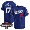 Shohei Ohtani Jersey #17 Los Angeles Dodgers NL West Division Champions Patch Vapor Premier Limited Stitched - Top Design Fan Shohei Ohtani Jersey #17 Los Angeles Dodgers NL West Division Champions Patch Vapor Premier Limited Stitched