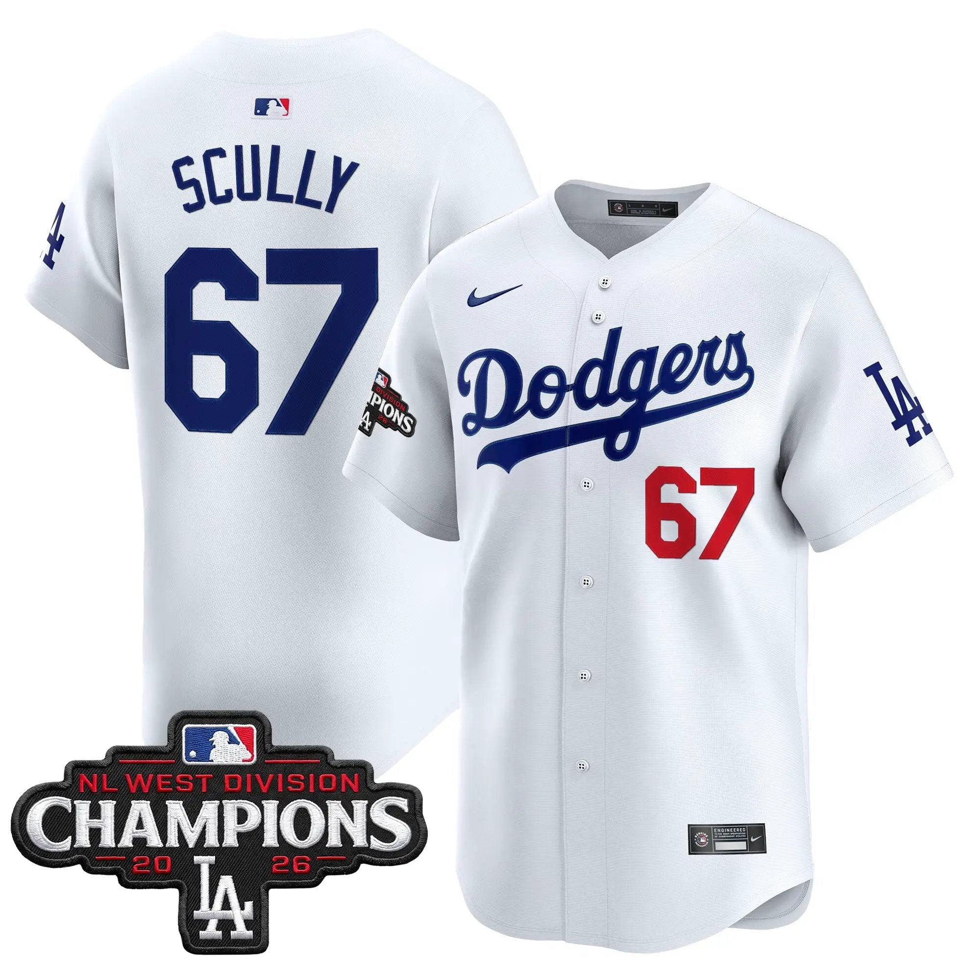 vin-scully-jersey-67-los-angeles-dodgers-nl-west-division-champions-patch-vapor-premier-limited-stitched-02 - Top Design Fan Vin Scully Jersey #67 Los Angeles Dodgers NL West Division Champions Patch Vapor Premier Limited Stitched