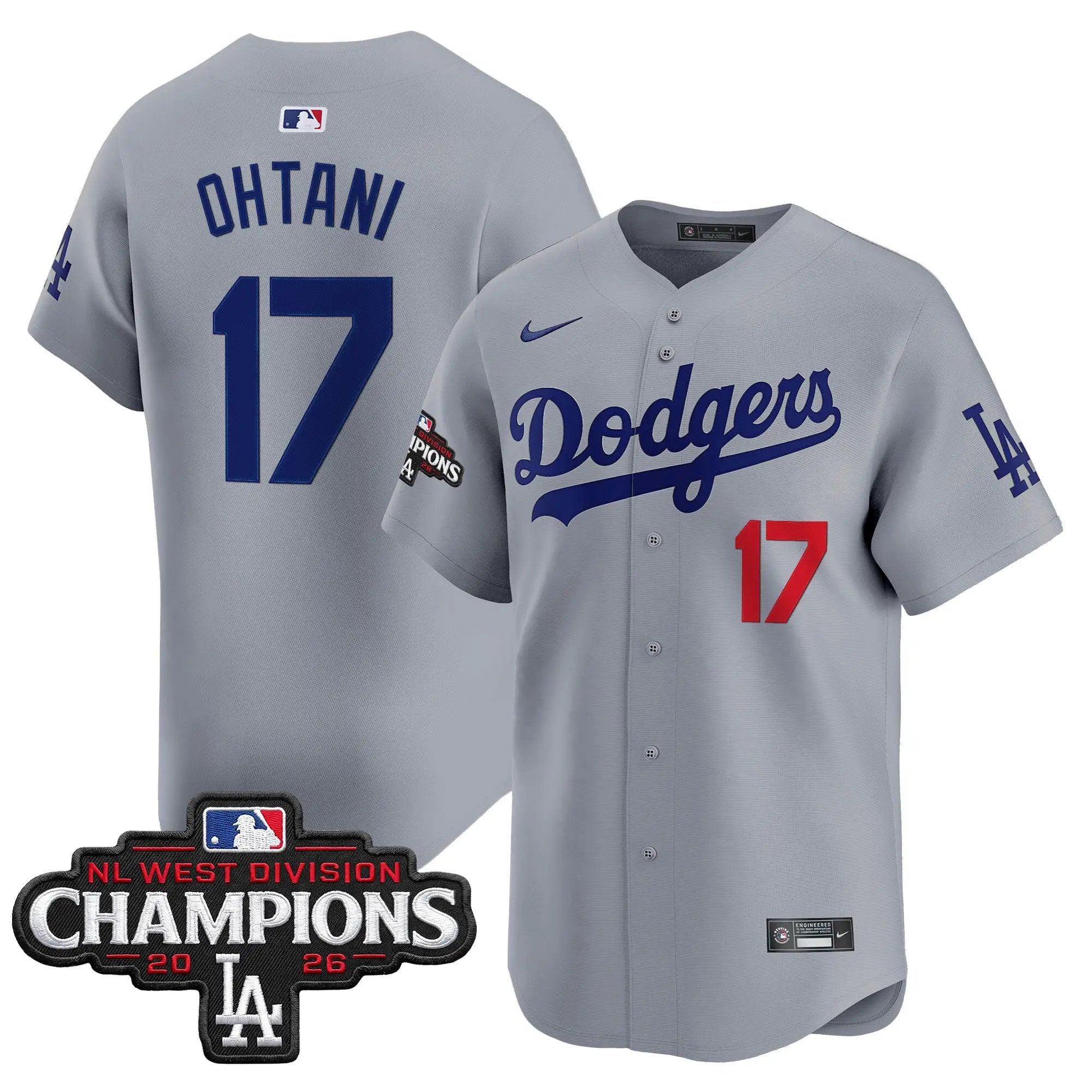 shohei-ohtani-jersey-17-los-angeles-dodgers-nl-west-division-champions-patch-vapor-premier-limited-stitched-03 - Top Design Fan Shohei Ohtani Jersey #17 Los Angeles Dodgers NL West Division Champions Patch Vapor Premier Limited Stitched