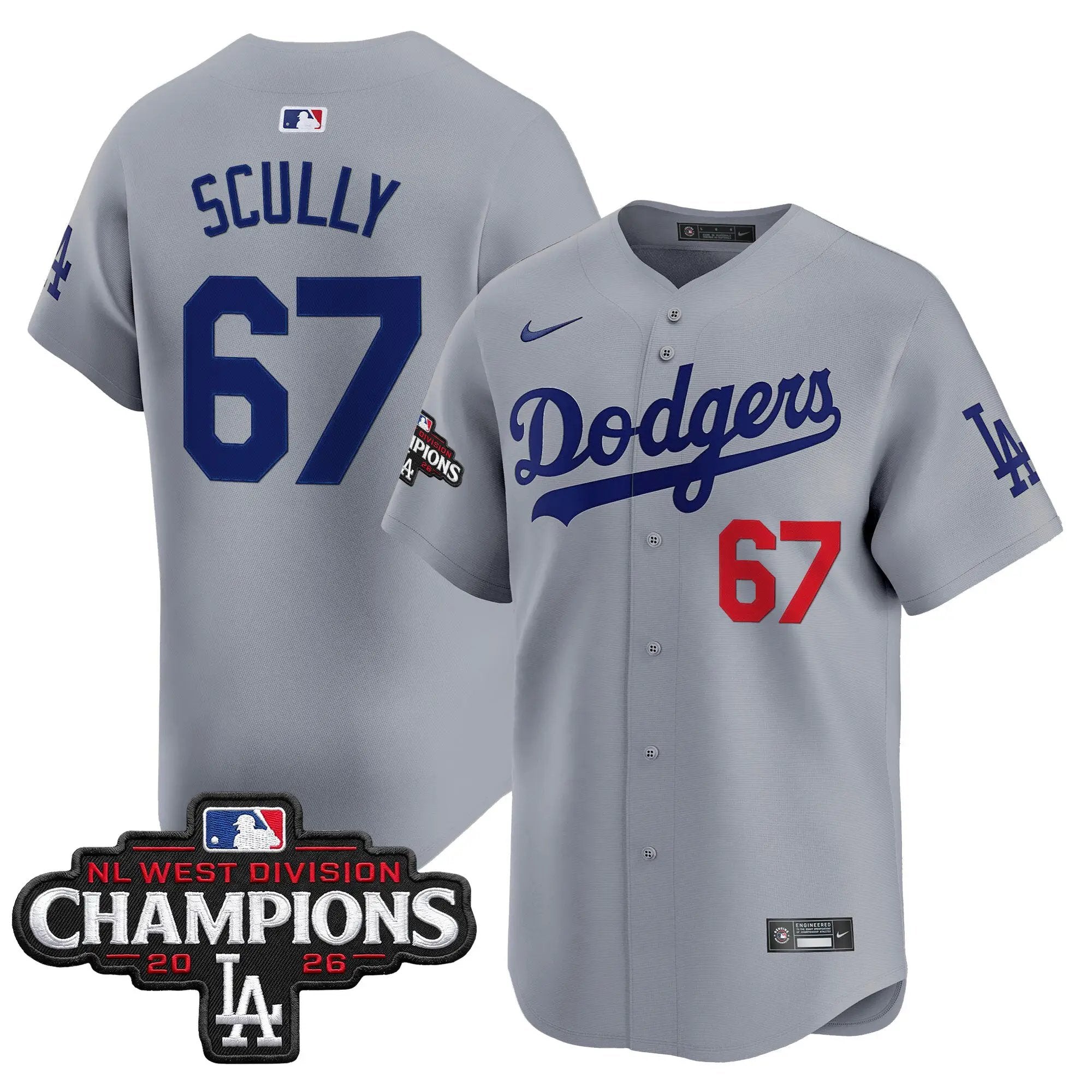 vin-scully-jersey-67-los-angeles-dodgers-nl-west-division-champions-patch-vapor-premier-limited-stitched-03 - Top Design Fan Vin Scully Jersey #67 Los Angeles Dodgers NL West Division Champions Patch Vapor Premier Limited Stitched