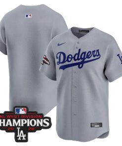 Team Jersey Blank Los Angeles Dodgers NL West Division Champions Patch Vapor Premier Limited Stitched