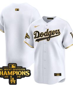 Team Jersey Blank Los Angeles Dodgers NL West Division Champions Patch Vapor Premier Limited Stitched