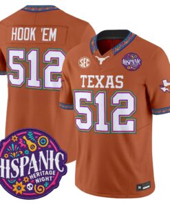 Hook 'Em Jersey #512 Texas Longhorns 2026 Latino Heritage Month Vapor Limited All Stitched