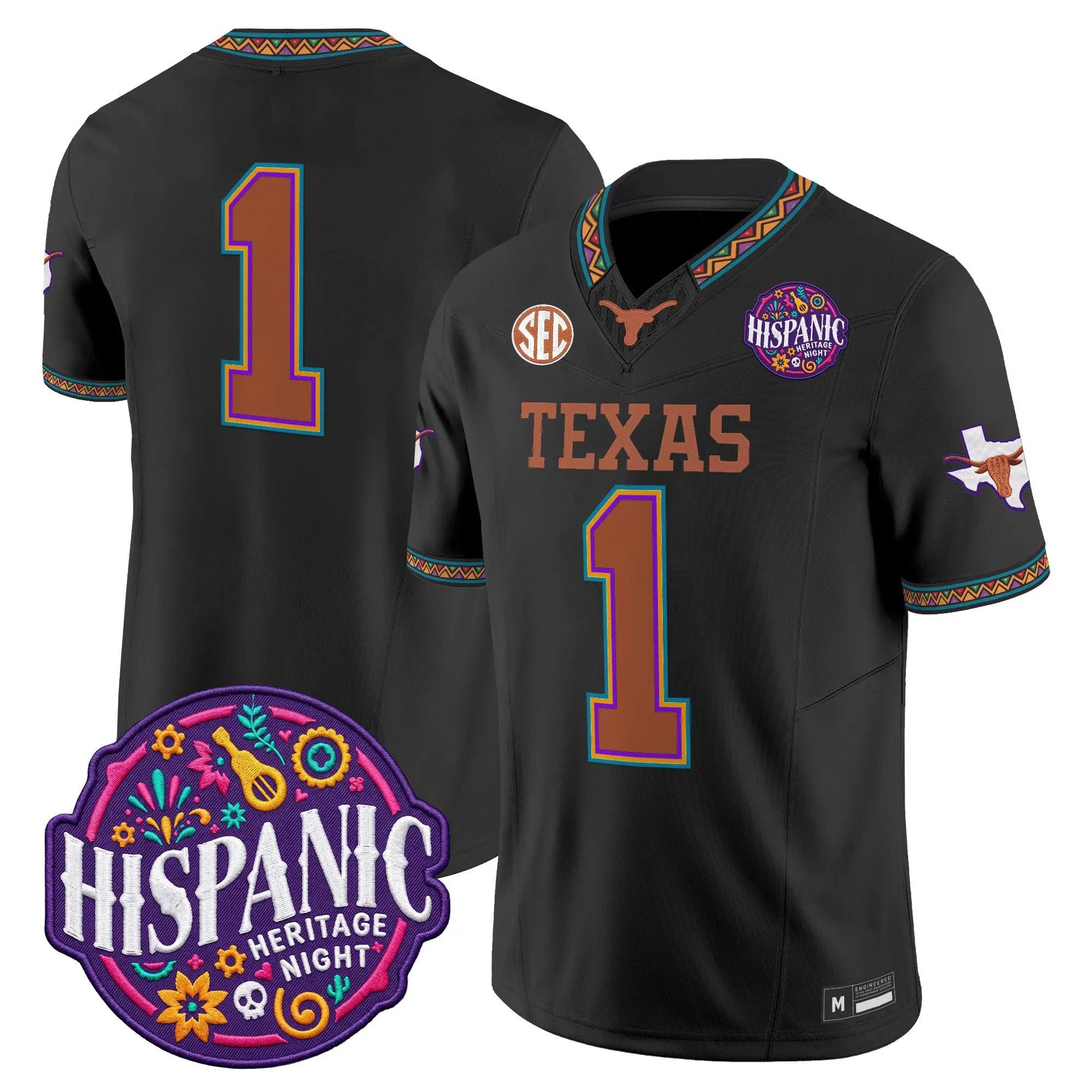 team-jersey-1-texas-longhorns-2026-latino-heritage-month-vapor-limited-all-stitched-03 - Top Design Fan Team Jersey #1 Texas Longhorns 2026 Latino Heritage Month Vapor Limited All Stitched