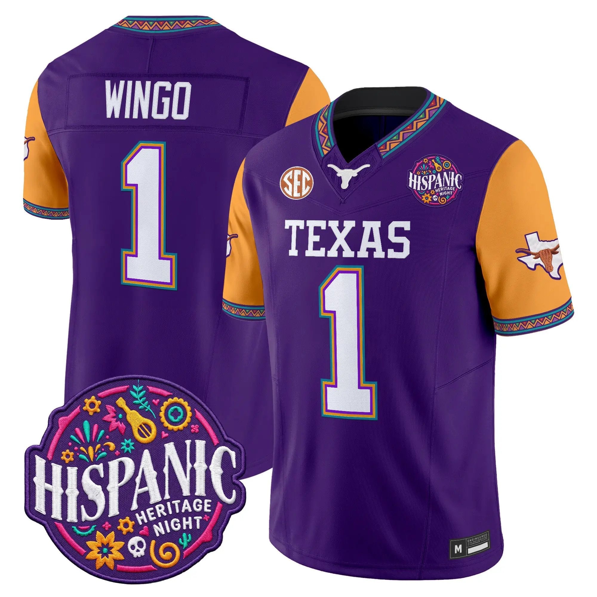 ryan-wingo-jersey-1-texas-longhorns-2026-latino-heritage-month-vapor-limited-all-stitched-04 - Top Design Fan Ryan Wingo Jersey #1 Texas Longhorns 2026 Latino Heritage Month Vapor Limited All Stitched