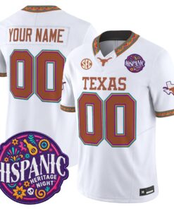 Texas Longhorns 2026 Latino Heritage Month Vapor Limited Custom Jersey - All Stitched