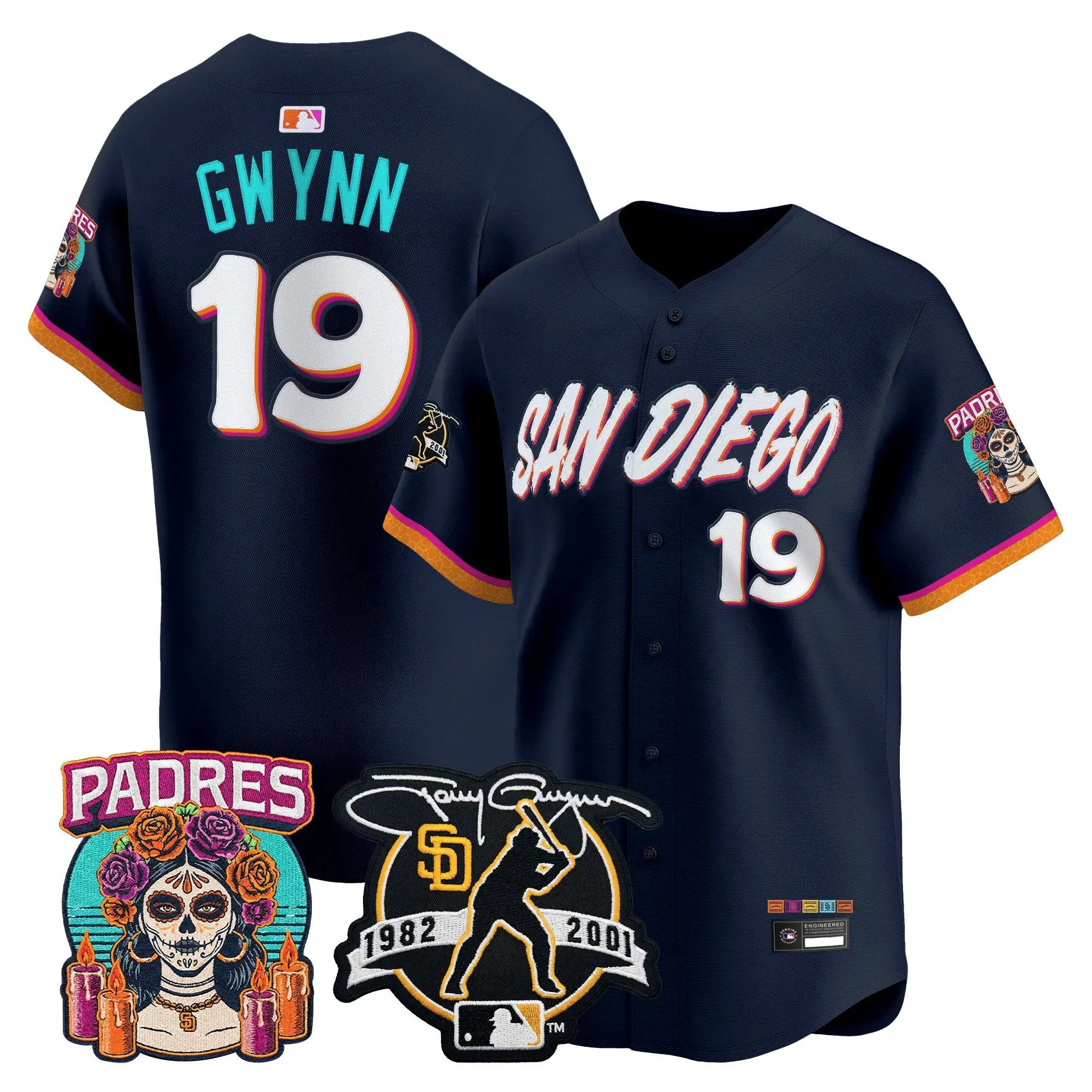 Tony Gwynn Jersey #19 San Diego Padres 2026 City Connect Vapor Premier Limited Tony Gwynn Patch Stitched - Top Design Fan Tony Gwynn Jersey #19 San Diego Padres 2026 City Connect Vapor Premier Limited Tony Gwynn Patch Stitched