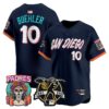 Walker Buehler Jersey #10 San Diego Padres 2026 City Connect Vapor Premier Limited Tony Gwynn Patch Stitched - Top Design Fan Walker Buehler Jersey #10 San Diego Padres 2026 City Connect Vapor Premier Limited Tony Gwynn Patch Stitched