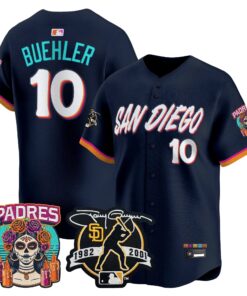 Walker Buehler Jersey #10 San Diego Padres 2026 City Connect Vapor Premier Limited Tony Gwynn Patch Stitched