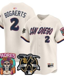Xander Bogaerts Jersey #2 San Diego Padres 2026 City Connect Vapor Premier Limited Tony Gwynn Patch Stitched