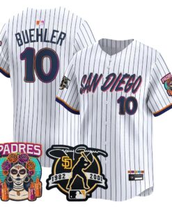 Walker Buehler Jersey #10 San Diego Padres 2026 City Connect Vapor Premier Limited Tony Gwynn Patch Stitched