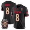 Cameron Dickey Jersey #8 Texas Tech Red Raiders Día de los Muertos Vapor Limited All Stitched - Top Design Fan Cameron Dickey Jersey #8 Texas Tech Red Raiders Día de los Muertos Vapor Limited All Stitched