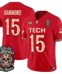 Will Hammond Jersey #15 Texas Tech Red Raiders Día de los Muertos Vapor Limited All Stitched