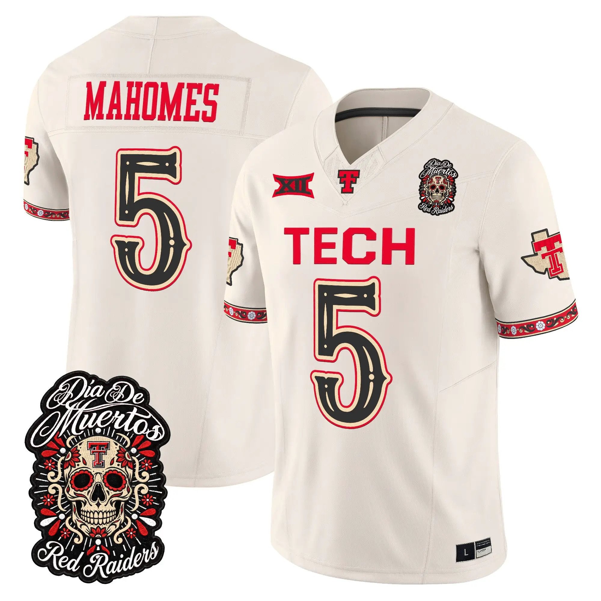 patrick-mahomes-jersey-5-texas-tech-red-raiders-dia-de-los-muertos-vapor-limited-all-stitched-04 - Top Design Fan Patrick Mahomes Jersey #5 Texas Tech Red Raiders Día de los Muertos Vapor Limited All Stitched