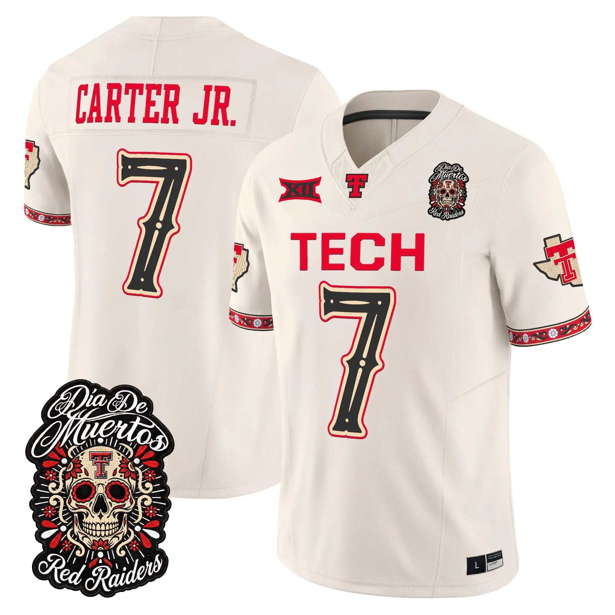 terrance-carter-jr-jersey-7-texas-tech-red-raiders-dia-de-los-muertos-vapor-limited-all-stitched-04 - Top Design Fan Terrance Carter Jr. Jersey #7 Texas Tech Red Raiders Día de los Muertos Vapor Limited All Stitched