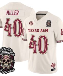 Von Miller Jersey #40 Texas A&M Aggies Día de los Muertos Vapor Limited All Stitched