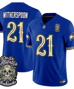 Seattle Seahawks Día de los Muertos Vapor Limited Jersey - All Stitched