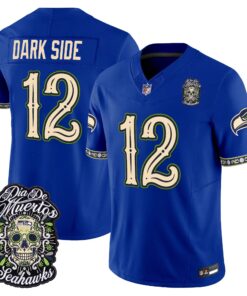 Seattle Seahawks Día de los Muertos Vapor Limited Jersey - All Stitched