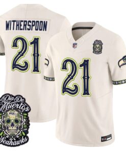 Seattle Seahawks Día de los Muertos Vapor Limited Jersey - All Stitched