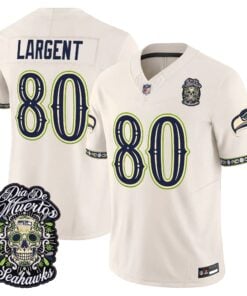 Seattle Seahawks Día de los Muertos Vapor Limited Jersey - All Stitched